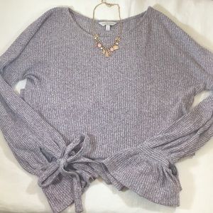 Pale Purple Lucky Brand Long Sleeve Top